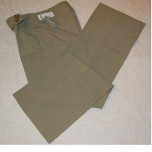 NEW Beechers Brook Sage Coloured Straight-Legged Dress Pants Size 2 Petites